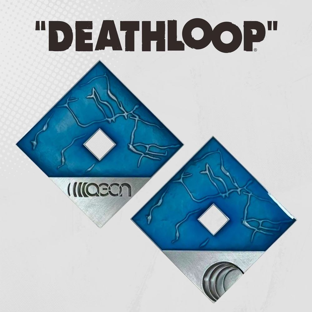 Deathloop Trinket Medallion Arkane Limited Edition Gaming Enamel Collectible