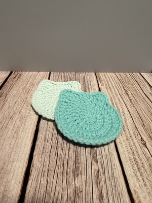 Crochet Blue Bear Coasters - Two Colors - Sets and Signles (READ DESCRIPTION!!!)