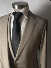Ermenegildo Zegna 2 pc. Wool Mila Fit Suit Beige Sand 42US 52 EU Pants 32X29