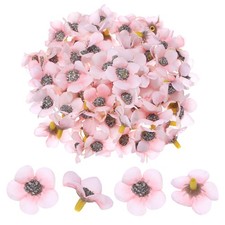 50-Pack Artificial Flower Heads, Mini Silk Faux Daisy Flowers DIY Light Pink 