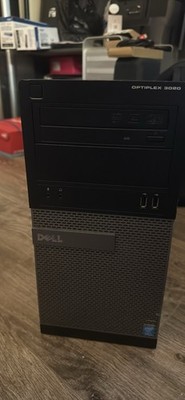 Dell Optiplex 3020 Tower Desktop Computer, USB 2.0, Optical Drive, Black