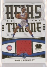 2020-21 Panini Crown Royale Heirs to the Throne Prime 7/25 Isaiah Stewart a3q