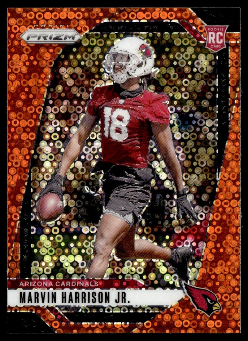 2024 Panini Prizm Orange Disco Marvin Harrison Jr. RC #375
