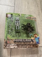 Minecraft Overworld Spider Jockey Action Figure- Package Damege