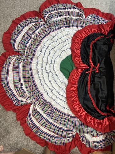 Hand made Cosplay Moulin Rouge Can-Can Skirt And Corset Red Satin 30” Waist - Picture 13 of 13