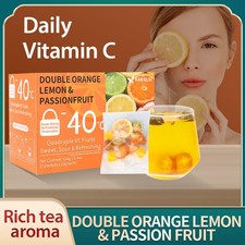 DOUBLE ORANGE LEMON Passion Fruit Tea Orange Flavored Organic Tea