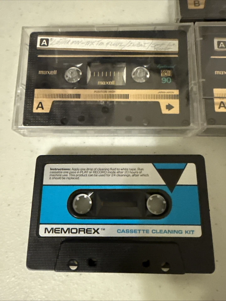 Lote de 6 cintas de casete en blanco de sesgo alto tipo II - 90 y 60 min USADAS Maxell TDK Foto 3 de 3