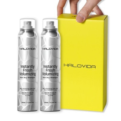 HALOVIDA Dry Shampoo for Women, Dry Scalp Shampoo Spray for Dark Hair Leaves ...