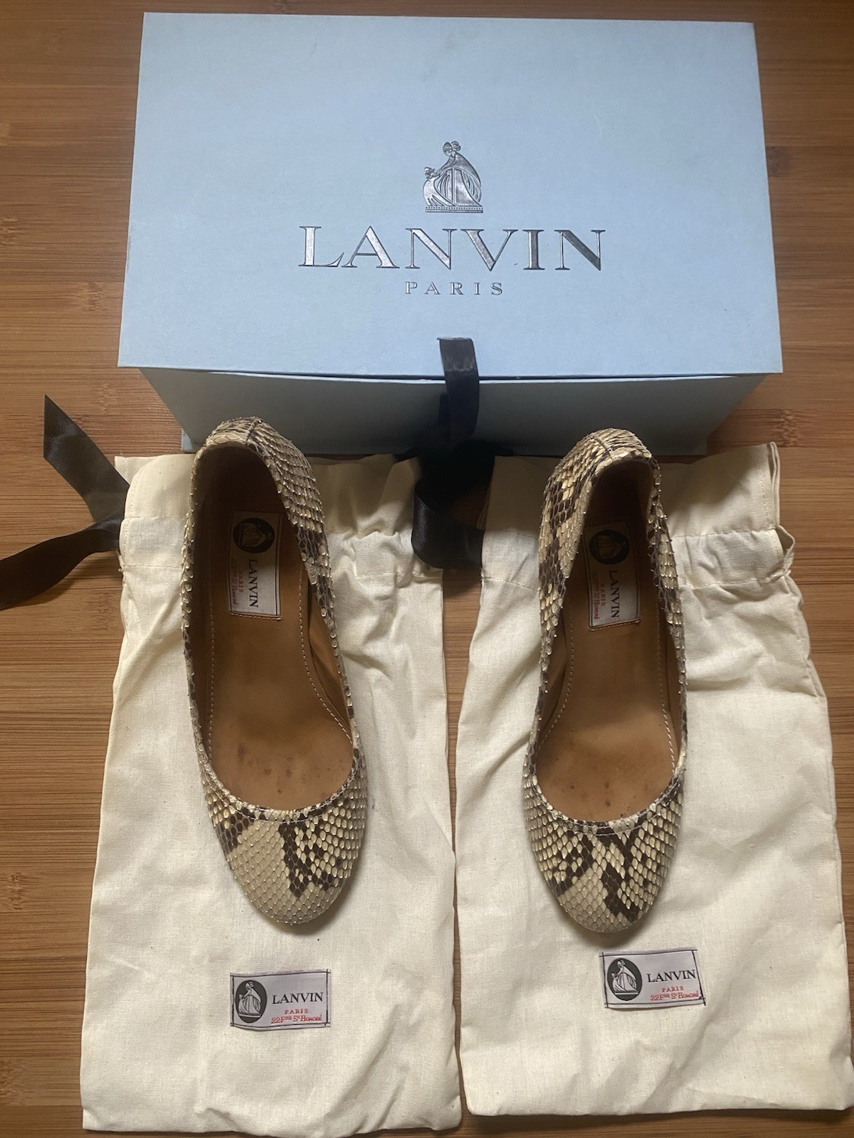 Lanvin Python Pump Size 37 - image 10