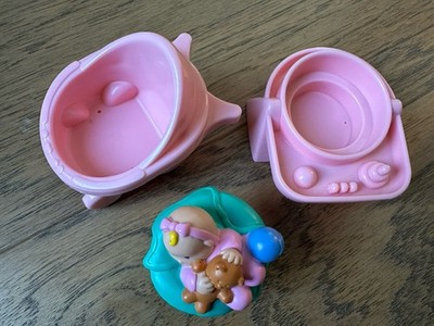 Fisher Price Little People Sweet Home Baby With Bear; High Chair; Stroller