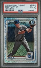 2020 Bowman Chrome Bobby Witt Jr Mega Box 1st Mojo Refractor PSA 10 GEM MINT