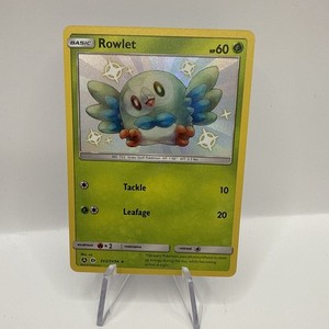 Rowlet SV2/SV94 Shiny | Pokémon TCG S&M Hidden Fates Shiny Vault | NM