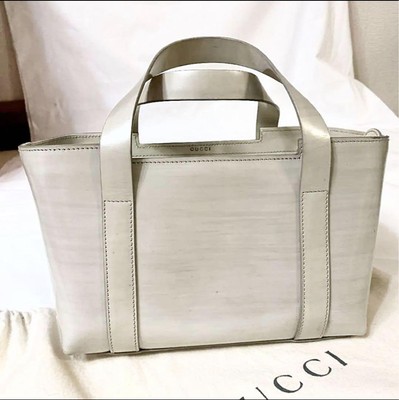 VIP【関税送料無料】希少 GUCCI BEIGE LEATHER SHOULDER BAG Gucci Leather Shoulder Bag Handbag Auth Beige Medium Women