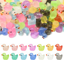 120 Stück leuchtende kleine Tiere aus Kunstharz, Enten, im Dunkeln Leuchtend, Ga