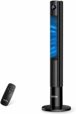 43'' Tower Fan for Bedroom, 85° Oscillating, 12H Timer, with Remote