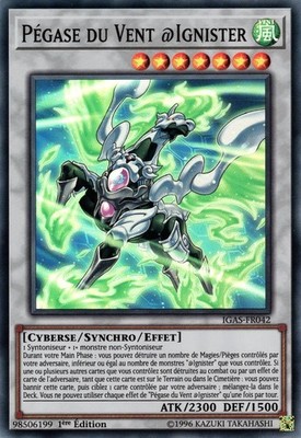 Yu-Gi-Oh! Pegasus du Vent @Ignister IGAS-FR042 Super Rare auf Französisch