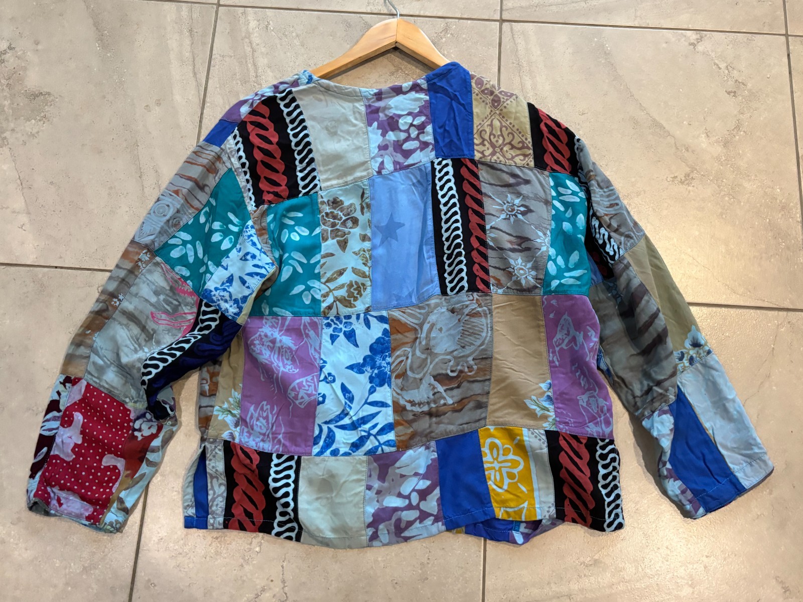 Thin Air Rayon Floral Print Patchwork Bohemian In… - image 7