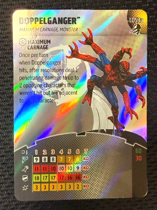 Marvel Heroclix Venom Doppelganger Legacy Card L053a | eBay