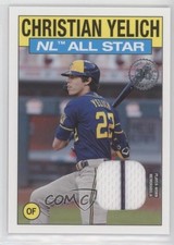 2021 Topps 1986 Topps All-Star Baseball Relics Christian Yelich #86ASRCY 0q7