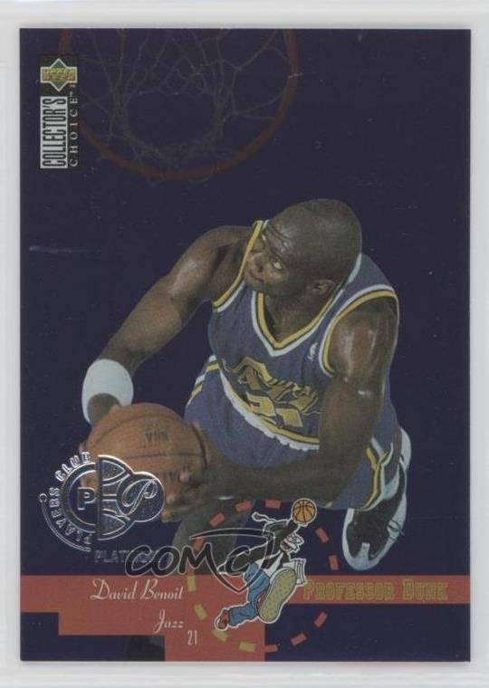 1995 Collector's Choice Professor Dunk Platinum Player's Club David Benoit 1f8