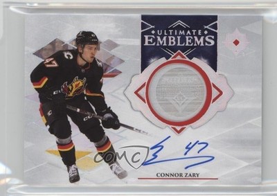 2023 Ultimate Collection Emblems 2024-25 Update Connor Zary Rookie Auto RC c5b