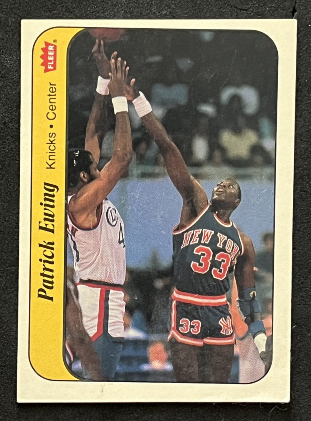1986 FLEER STICKER PATRICK EWING ROOKIE #6