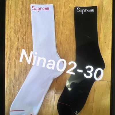 Supreme Hanes Pink Crew Socks 4 Pack Size 6-12 Mens Authentic