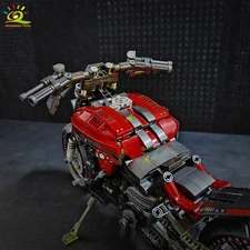 826pcs MOC Motorbike Building Blocks Technical Model Toy