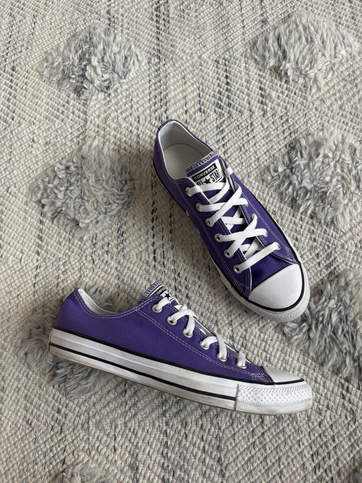 Purple Converse All Star trainers US women 10/US Men 8/ UK 8/ EU 41.5 Sneaker thumbnail 5