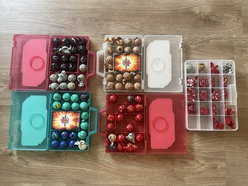 Bakugan Battle Brawlers Lot Over 80 Various Series & Characters W/ Cards (As Is)