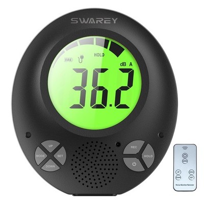 Digital Decibel Meter with DIY Voice Warning Function, Wall Hanging Sound Level