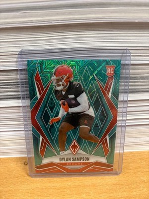 2025 Panini Phoenix Football Dylan Sampson Teal Mojo /50 #250 RC Browns