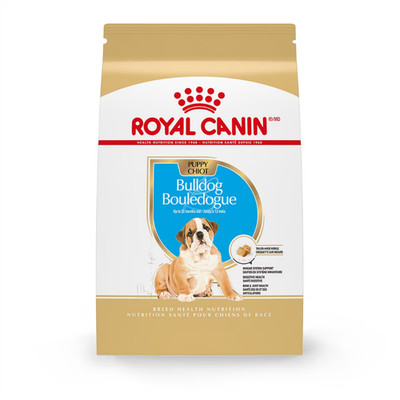 Royal Canin Breed Health Nutrition Bulldog Puppy Dry Dog Food, 30-lb bag