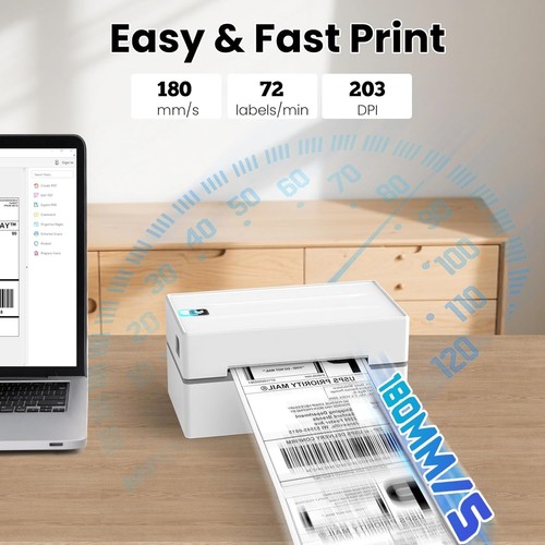 Wireless Bluetooth 4x6 Thermal Label Printer for Small Business Shipping - 第 5/10 張圖片