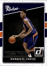 2016-17 Donruss Marquese Chriss #5 The Rookies Press Proof Phoenix Suns 20G