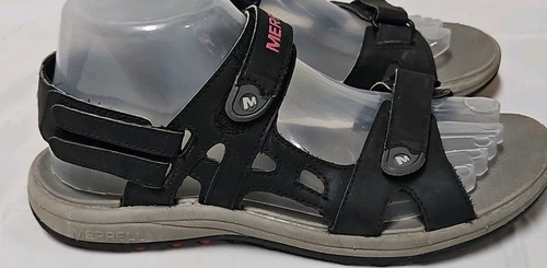 Merrell Sandals Black & Rose Red Women's Size 7 Open Toe Hiking Sandals GUC - Picture 5 of 14