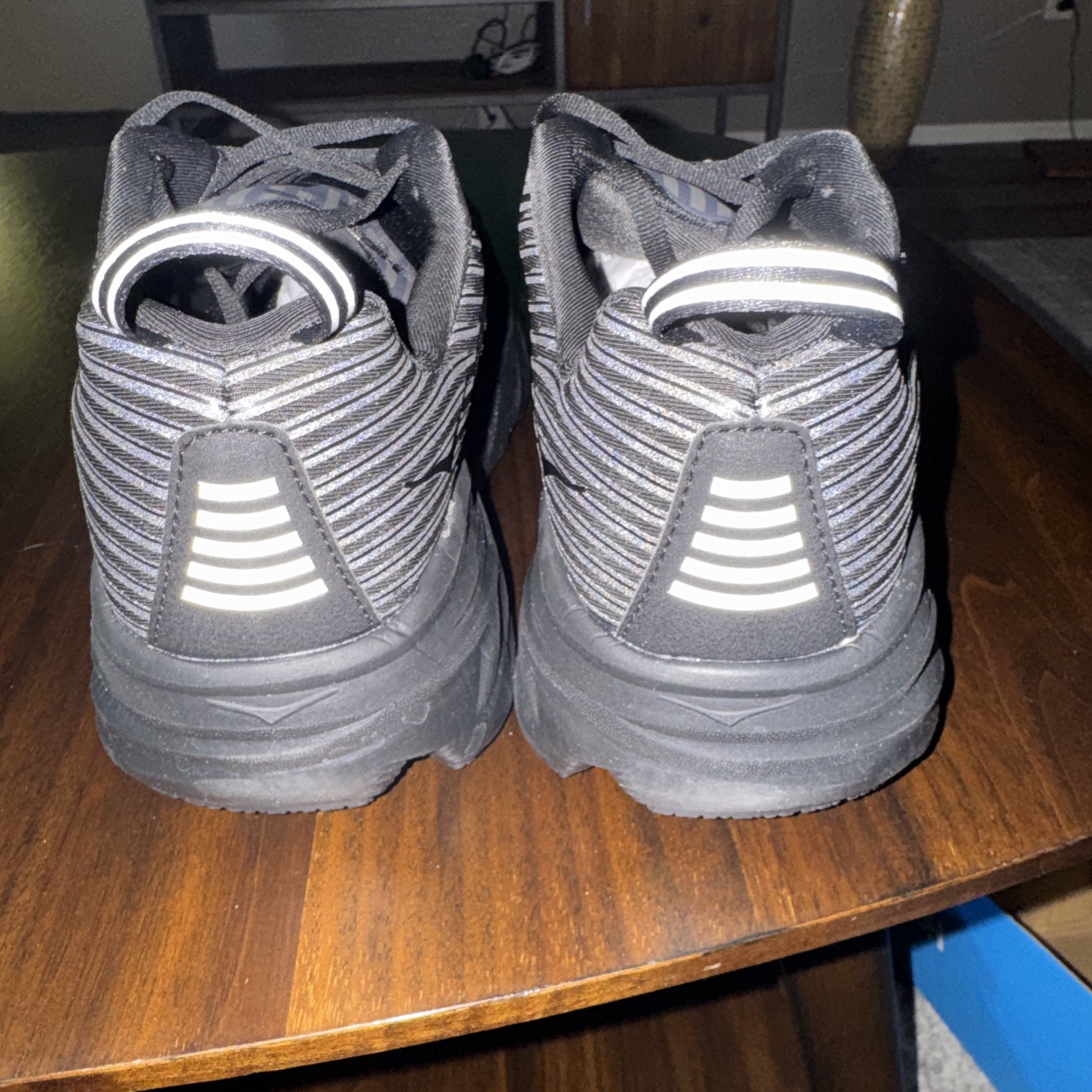 HOKA Bondi 6 Wide Running Walking Shoes Men's Size US 9 2E  Triple Black thumbnail 5