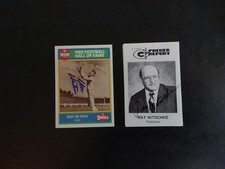 Green Bay Packers Pro Football Hall of Fame Autographs, Hutson and Nitschke