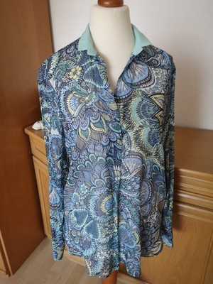 Windsor Tunika Bluse Chiffon Viscose Gr. 38 Neu 