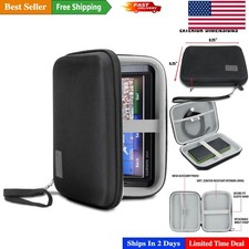 Luxury Hard Shell Electronics Organizer 7.5 Inch - Scratch Resistant  Portable