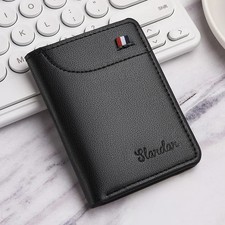 Men's short ultra-thin mini wallet, youth vertical personalized wallet, Korean v