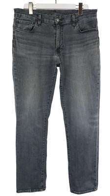 Levi's 511 Premium Big E Herrenjeans W36/L32 Grau Verblichen Reißverschluss Fly