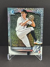 Briggs McKenzie 2025 Bowman Draft 1st Chrome Mojo Refractor SP Braves #BDC-81