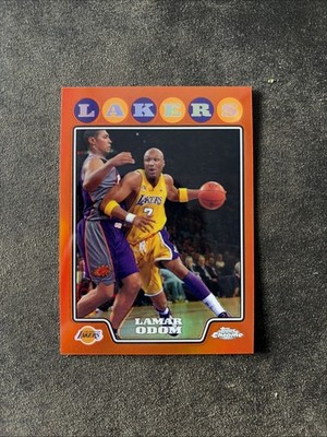 2008-09 Topps Chrome - Lamar Odom #87 Orange Refractor /499