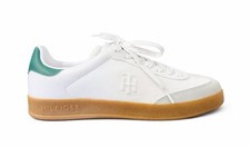 Tommy Hilfiger WHITE/GREEN Women's Sarhli Sneakers US Size 8.5M NEW in BOX