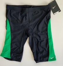 Nike Swim Jammer Shorts Swimsuit Trunks T8SS6024 300 Black Green Size 32