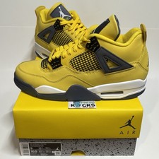 Air Jordan 4 Lightning Men Size 9 UK8/EUR42.5 Tour Yellow New CT8527-700