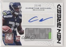 2013 Panini Elite New Breed Signatures Prime 25/49 Christine Michael Auto 1n0