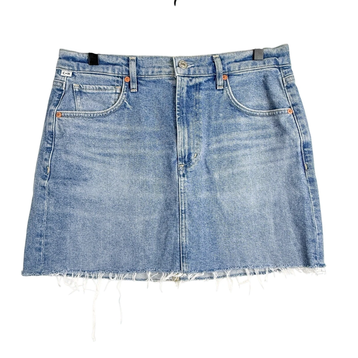 Jupe Citizens Of Humanity Love Denim Déchiré – Taille 27, Bleu, Mini