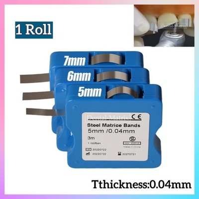 1pc Dental Matrix Bands Stainless SteelTeeth Restoration Strips Matrix Retainer